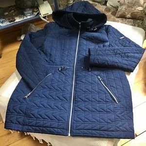 Like New! Navy Quilted Winter Coat
